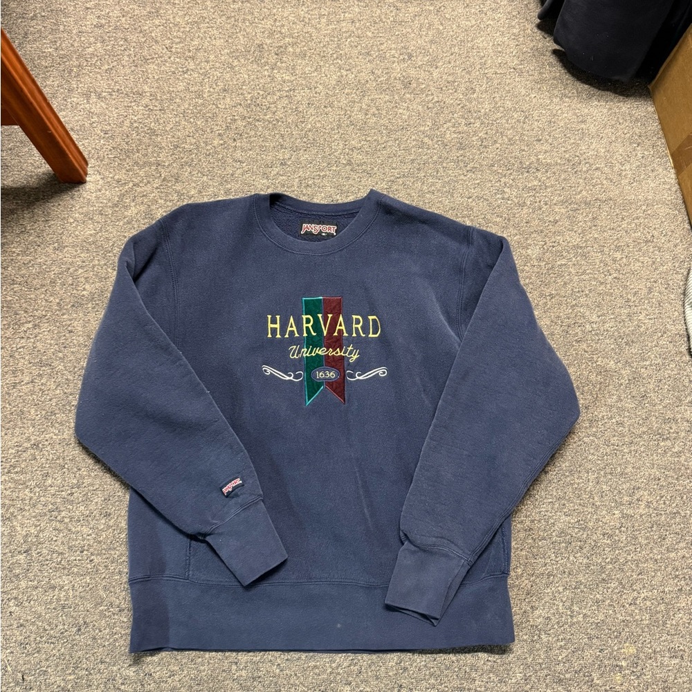 Vintage Jansport Harvard University Men’s Crewneck Sweater Size XL